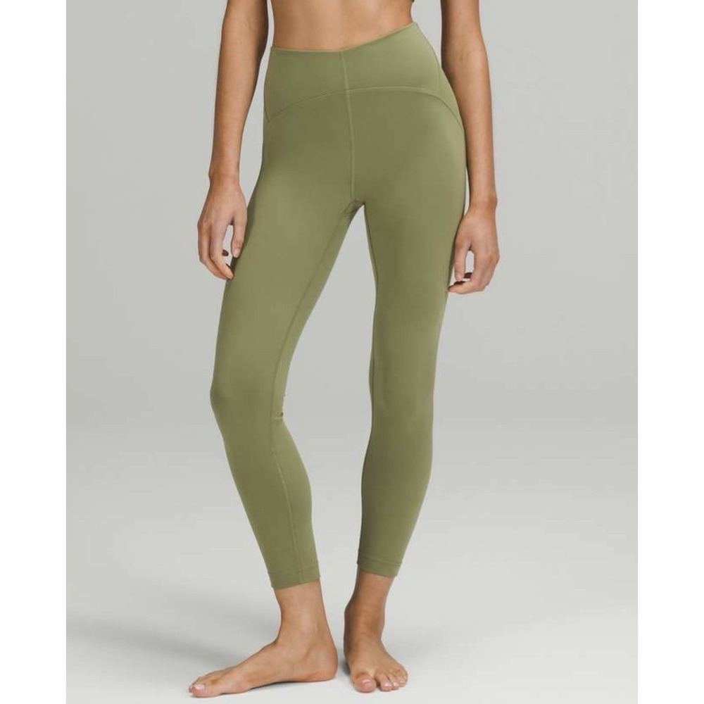 Lululemon Womens InStill High-Rise Tight 25" Bronze Green Size 18 Soft Athletic
